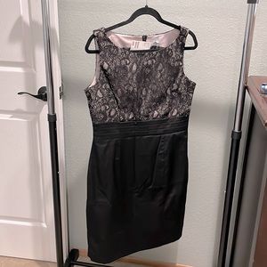 Black dress with lace